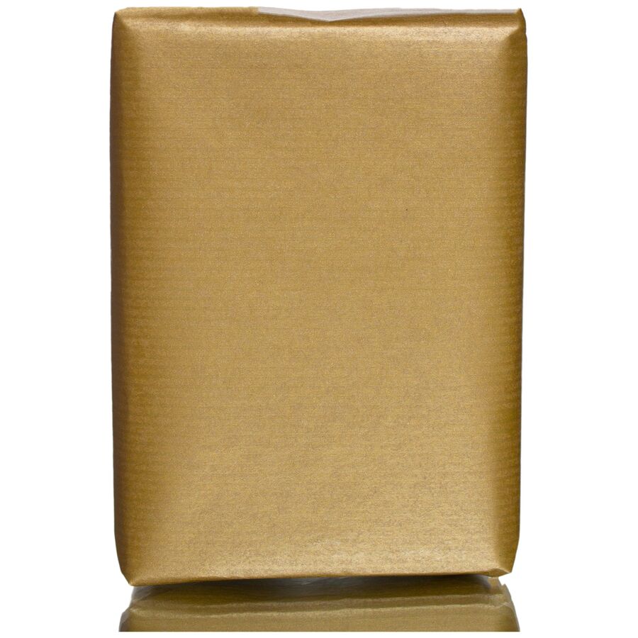 Gift Wrapping Paper With Ribbed Gold